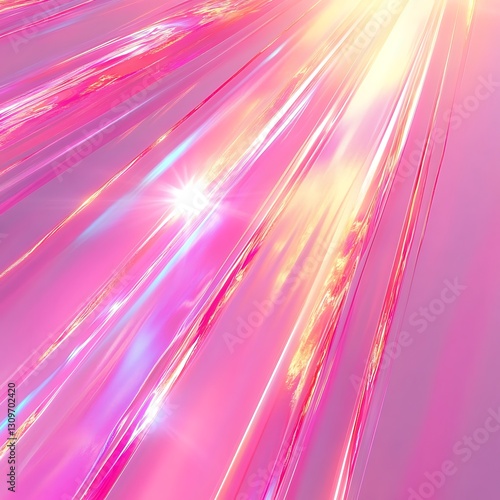 Pink Light Streaks Abstract Background Design