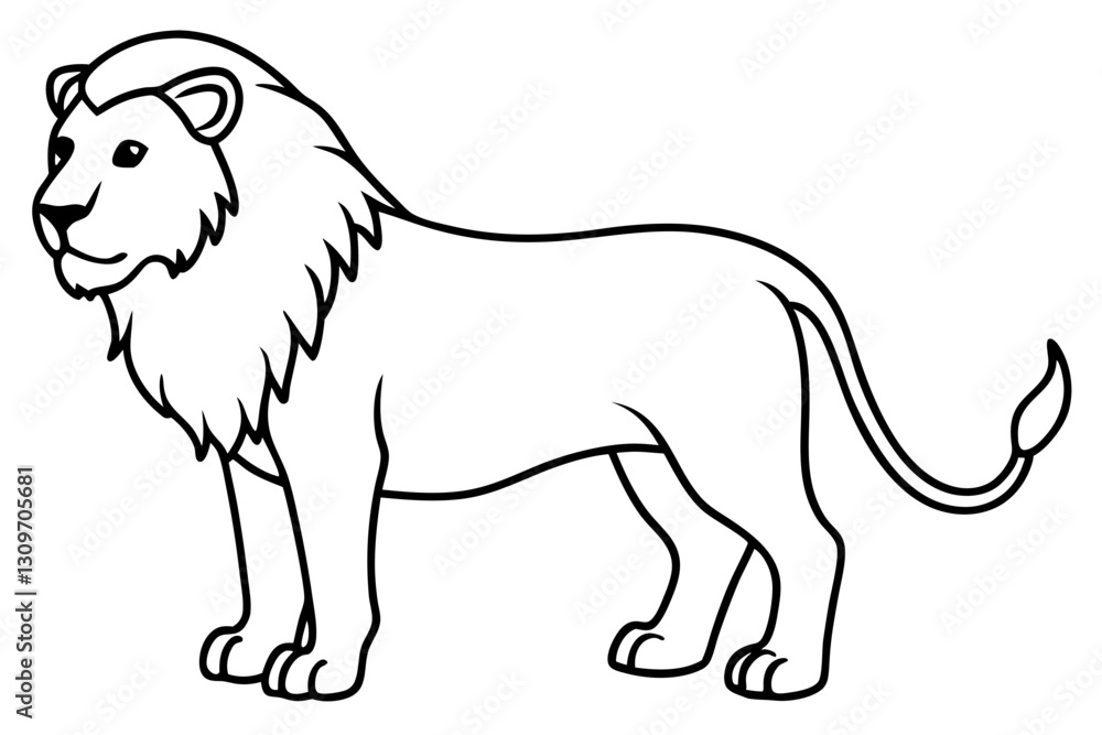 Geometric Lion Sketch Geometric Lion Sketch
