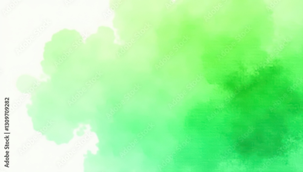 Obraz premium Vibrant light green watercolor splatter, ideal for energetic web banners , seamless, summer, spring