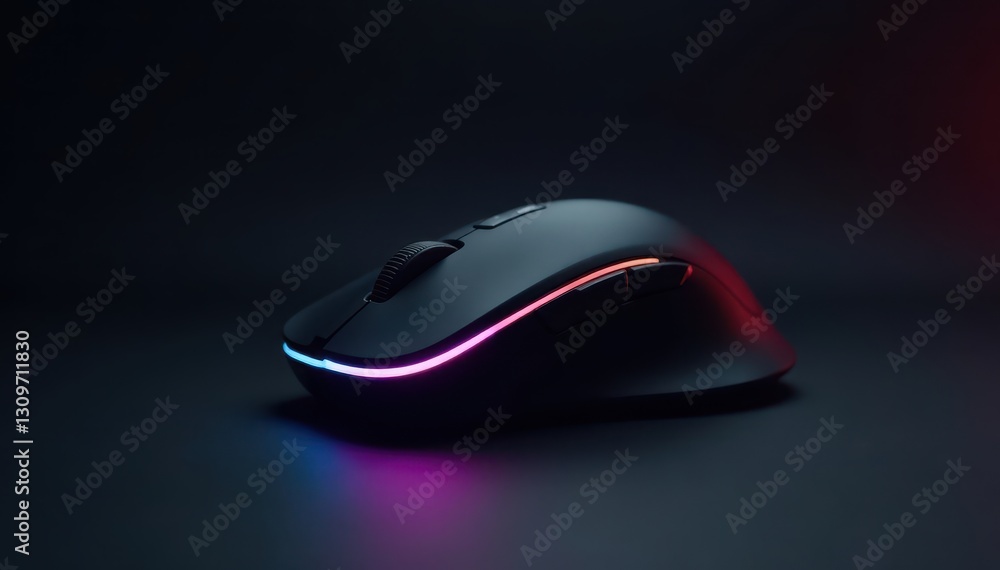 Modern wireless mouse, black backdrop, subtle highlights, ergonomic shape, gadget, computer, shape Modern wireless mouse, black backdrop, subtle highlights, ergonomic shape, gadget, computer, shape