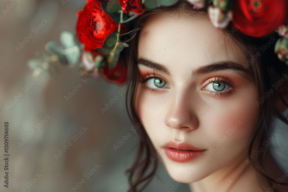 Woman winner in a beauty contest generative AI concept Woman winner in a beauty contest generative AI concept