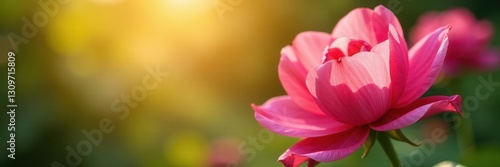 Wallpaper Mural Vibrant blooms in full sunlight, petals unfurling , flower background, garden flowers, summer Torontodigital.ca