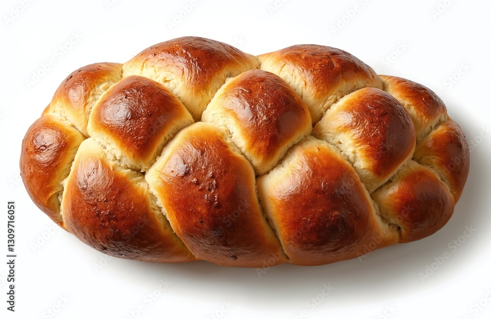 Top view of golden brown braided bread on transparent background. Fresh baked challah loaf, traditional Jewish bread, holiday baking. Appetizing pastry, bakery product. Homemade braided bread with Top view of golden brown braided bread on transparent background. Fresh baked challah loaf, traditional Jewish bread, holiday baking. Appetizing pastry, bakery product. Homemade braided bread with