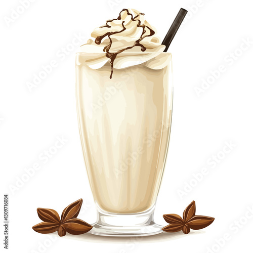Vanilla Sweet Drink Isolated Cutout Single Object