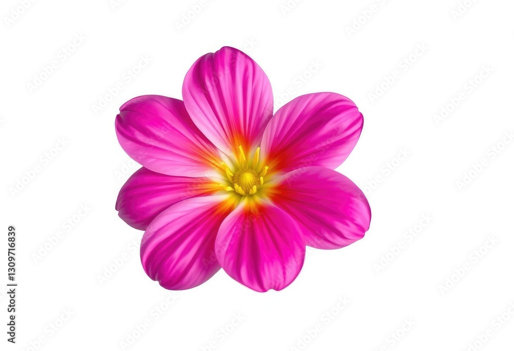 A single, vibrant bloom isolated against a pure white backdrop, artistic, spring A single, vibrant bloom isolated against a pure white backdrop, artistic, spring
