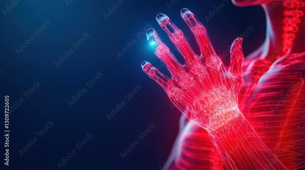 Obraz premium Futuristic 3D Printed Skin Graft Technology for Advanced Healing and Medical Applications