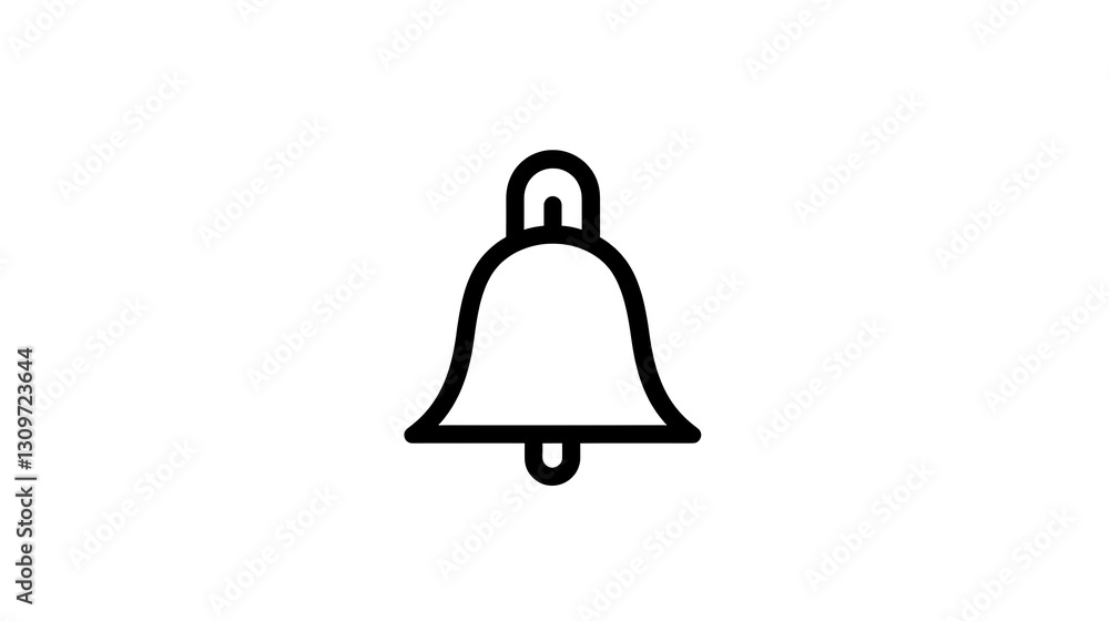 Simple Bell Icon: A Minimalist Graphic Design Simple Bell Icon: A Minimalist Graphic Design