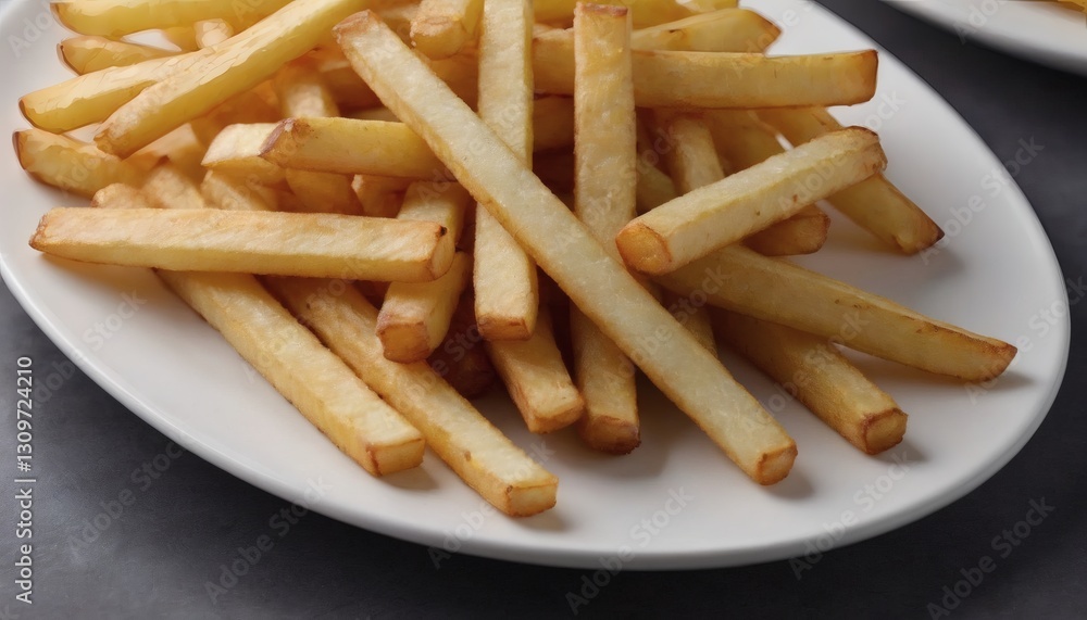 Crispy Golden Fries with Perfect Texture | Classic Fast Food & Comfort Food Photography Crispy Golden Fries with Perfect Texture | Classic Fast Food & Comfort Food Photography