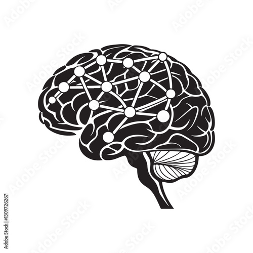 human brain vector illustration