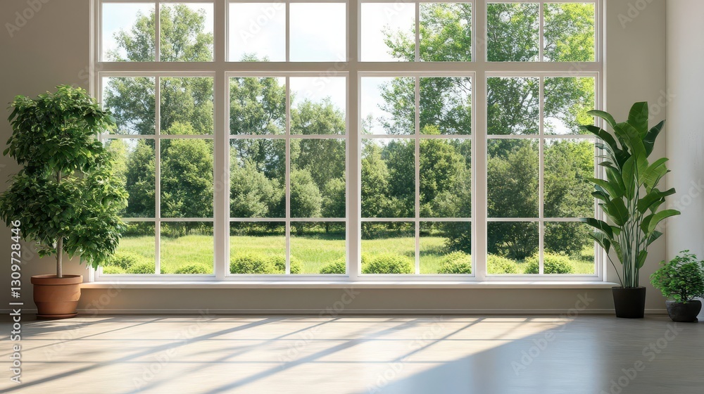 Large windows create a seamless connection between indoors and outdoors. Large windows create a seamless connection between indoors and outdoors.