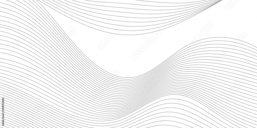 Fototapeta premium Abstract technology wave lines,Abstract wavy element for design on transparent background isolated.frequency sound, data science, business wave line background.