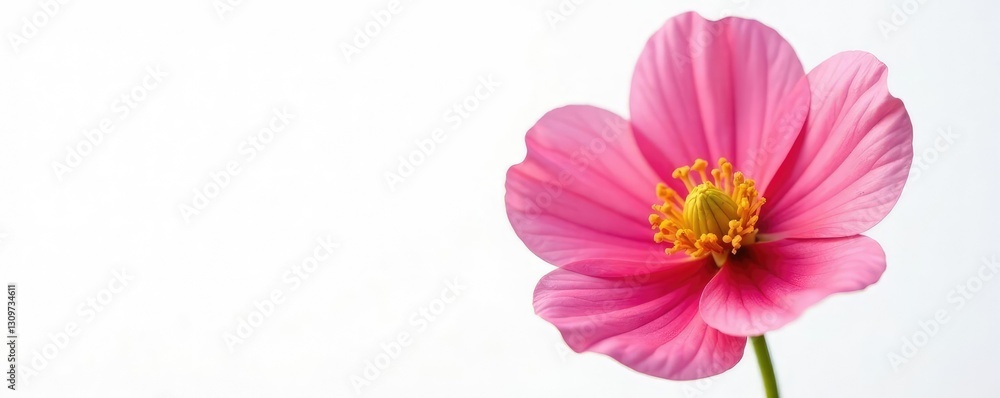 Large isolated bloom of a single flower in front of white, single bloom, bloom Large isolated bloom of a single flower in front of white, single bloom, bloom