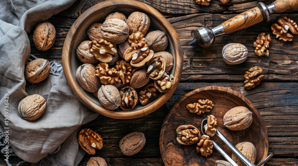 walnuts and nutcracker walnuts and nutcracker