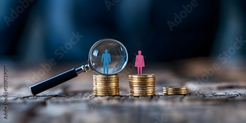 Wallpaper Mural Gender pay gap in business financial context economic environment empowerment visual representation Torontodigital.ca