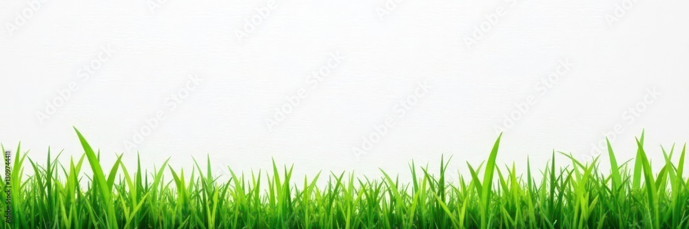 Fototapeta premium White paper with subtle grass texture background , textured paper, brochure, white