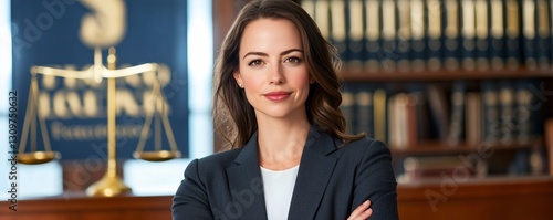Professional Businesswoman in Legal Office Environment