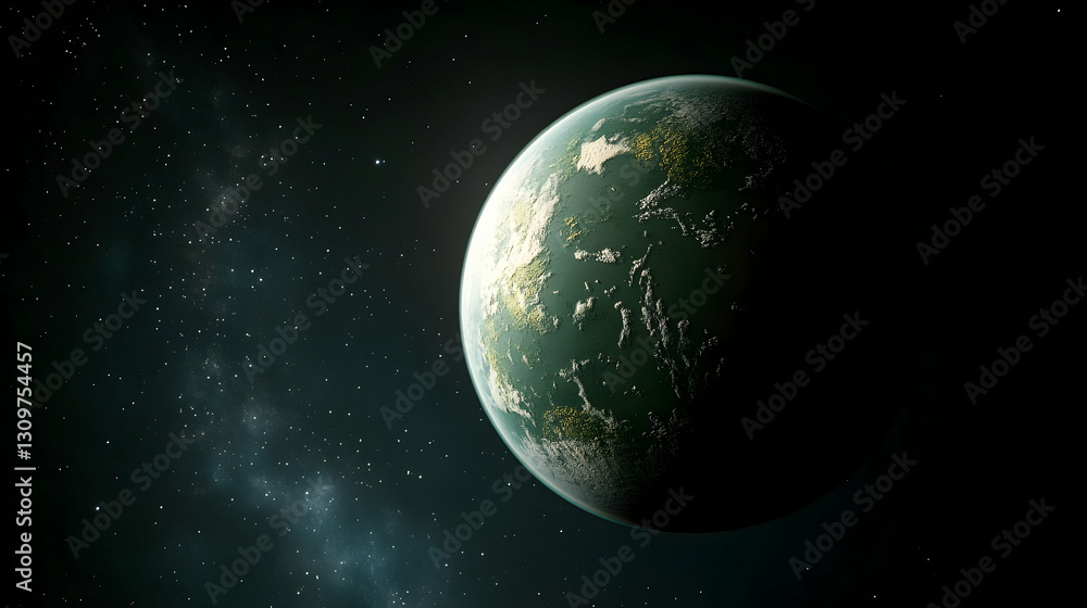 Fototapeta premium Alien Planet in Deep Space