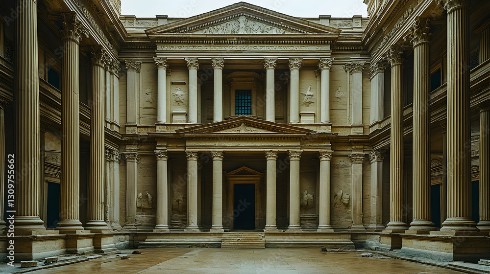 Obraz premium Ancient Roman-style building