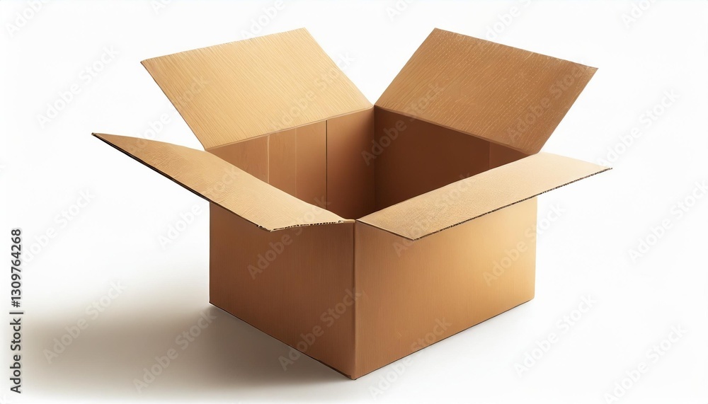 open cardboard box open cardboard box