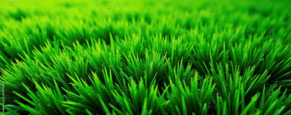 Realistic artificial grass texture, bright green , garden, landscape, athletic field