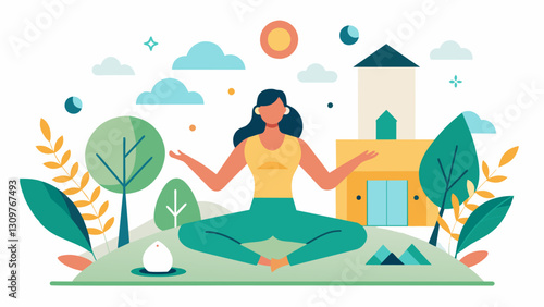 Immerse yourself in the practice of mindfulness and artistic expression at our Yoga and Sketching Retreat where each day is dedicated to wellness and. Vector illustration