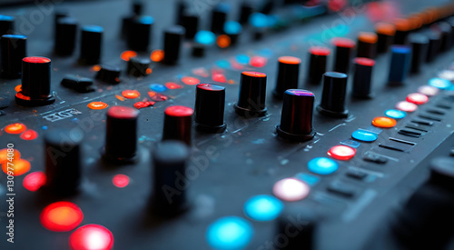 audio mixing console