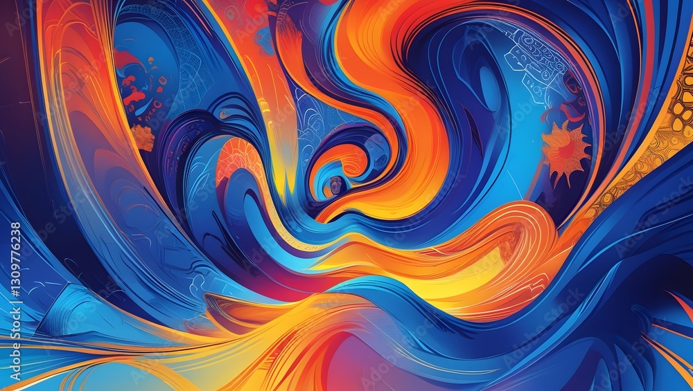 Modern Abstract 3D Background.