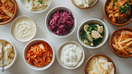 Organized fermented foods arrangement
