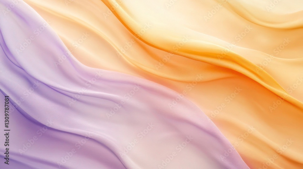 Obraz premium Abstract pastel fabrics flowing with elegant smoothness and delicate gradients