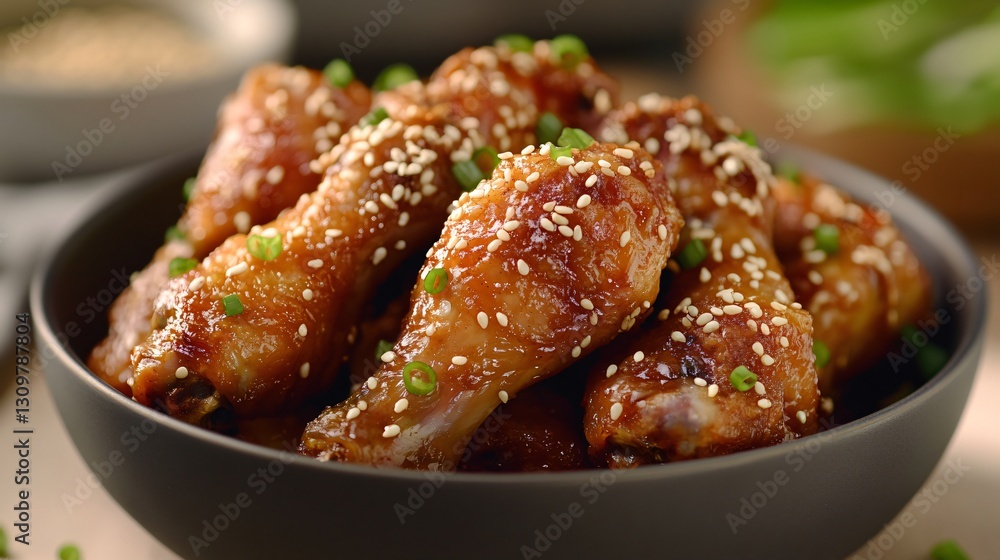 Delicious Fried Chicken Drumsticks with Sesame Seeds Delicious Fried Chicken Drumsticks with Sesame Seeds