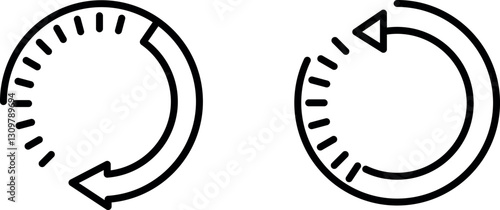 "Circular Loading Icon with Progress Bar Indicating Ongoing Tasks and Data Processing"