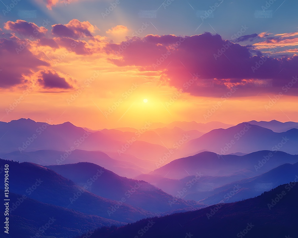 Mountain Sunset Sunrise Colors Mountain Sunset Sunrise Colors