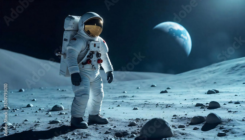 astronaut on the moon