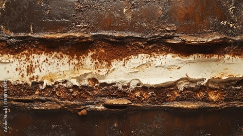Rusty metal surface with corrosion texture