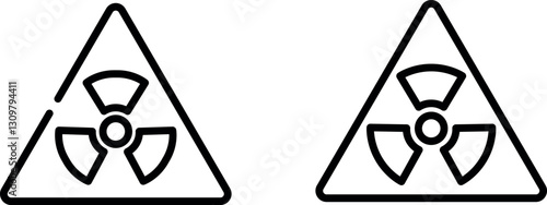 "Glowing Biohazard Symbol: A Warning of Toxic Danger and Contamination"