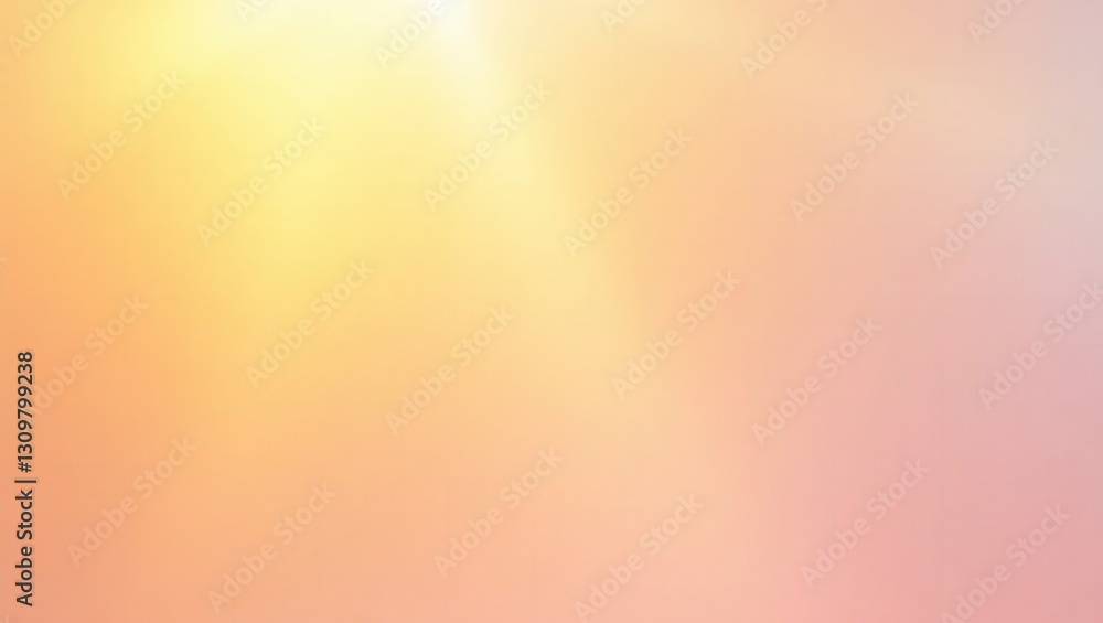 Obraz premium A soft blend of yellow, peach, and pink creates a warm, gradient background with a gentle light leak.