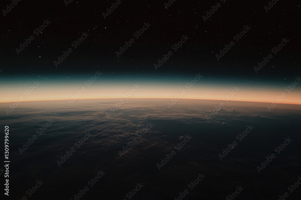 Fototapeta premium A dark sky with a few stars visible