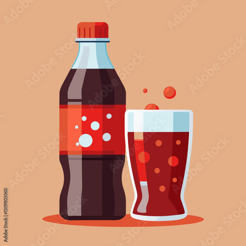 vector illustration of a glass of wine