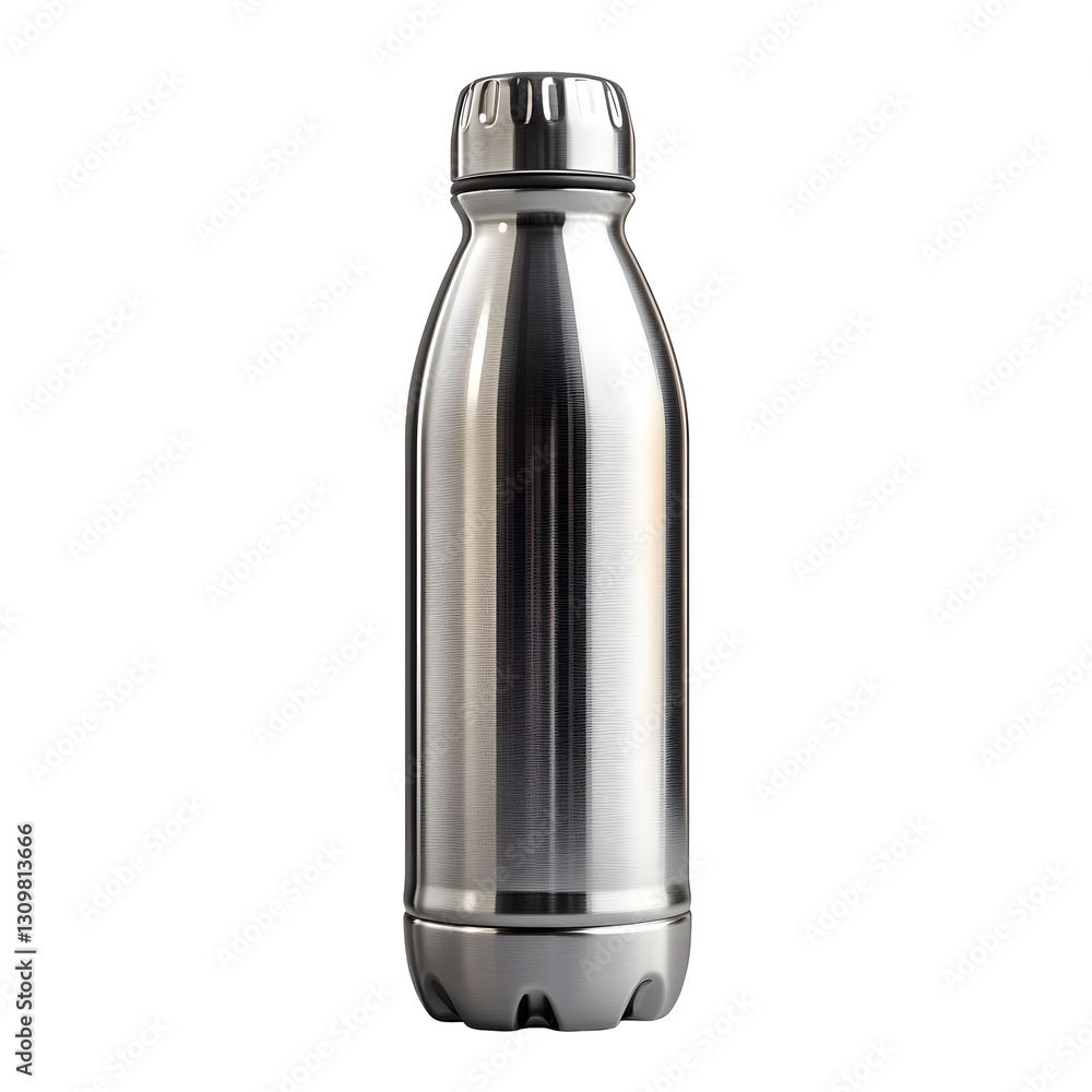 Stainless Steel Water Bottle Isolated on White Background Stainless Steel Water Bottle Isolated on White Background