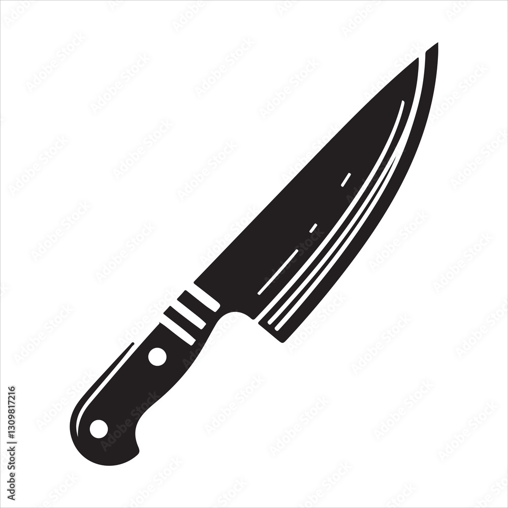 Obraz premium Chef Knife Set Vector Illustration