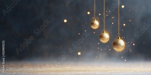 Golden Spheres Festive Disp...