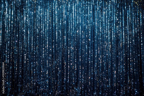 Blue curtains sequin beautiful glitter texture map pattern background