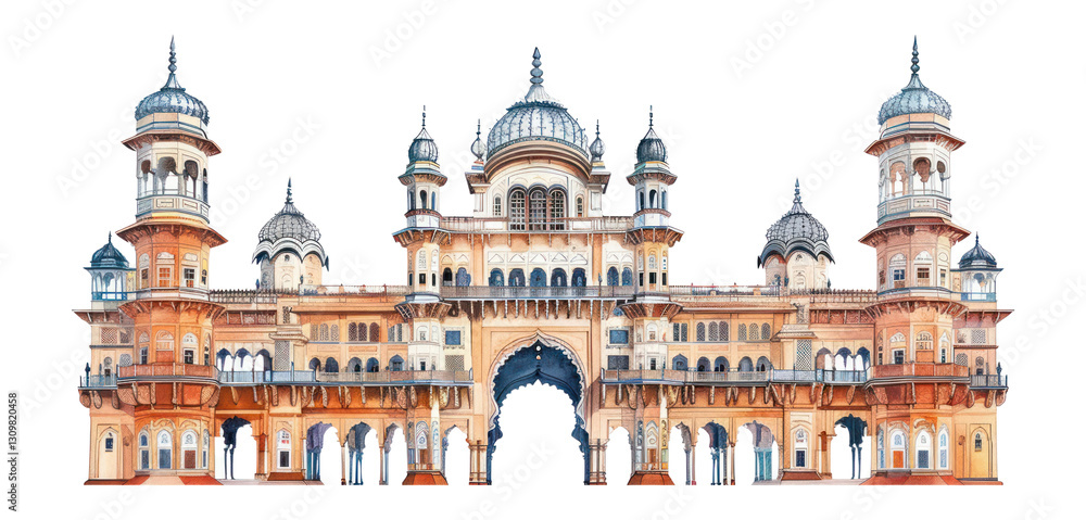 Fototapeta premium PNG Illustration palace architecture historical.