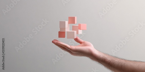 Floating Cubes: A hand crad...