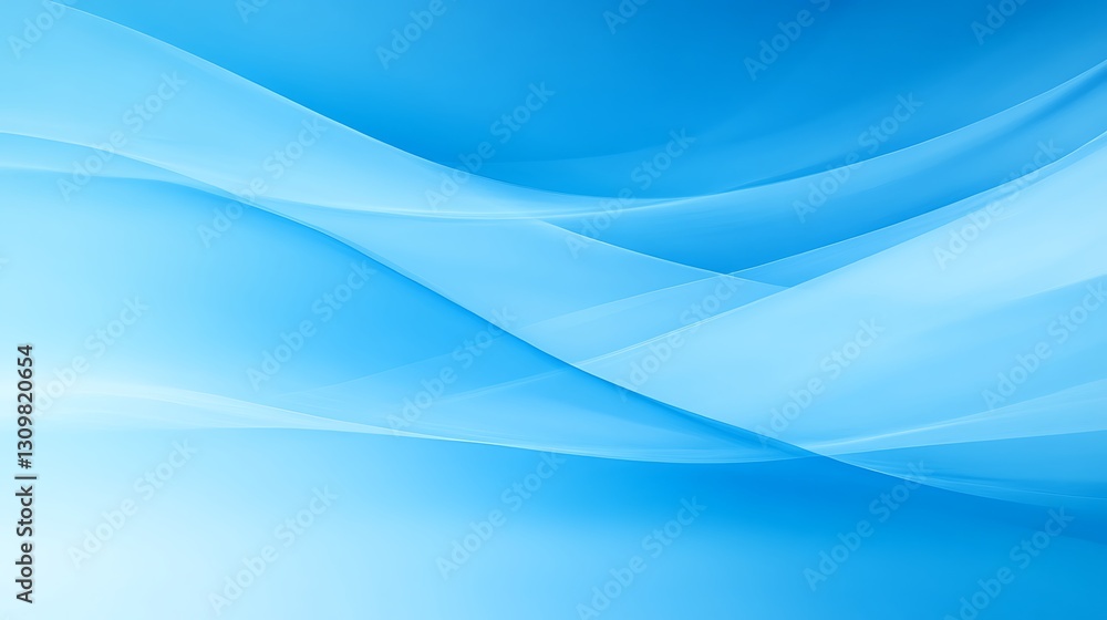 Obraz premium Abstract blue flowing curves pattern for background