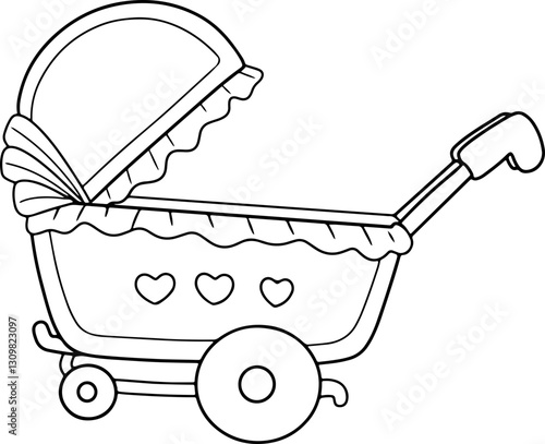 baby stroller doodle baby