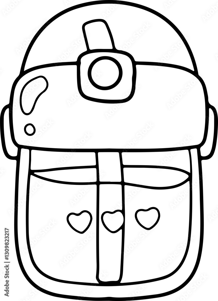 Fototapeta premium baby bottle doodle baby