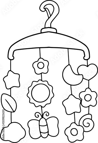 baby mobile doodle baby