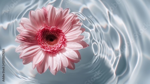 Pink Daisy in Water photo