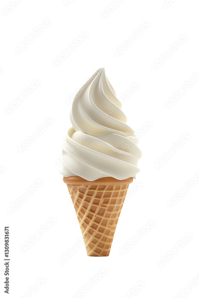 Isolated Vanilla Ice Cream Isolated Vanilla Ice Cream